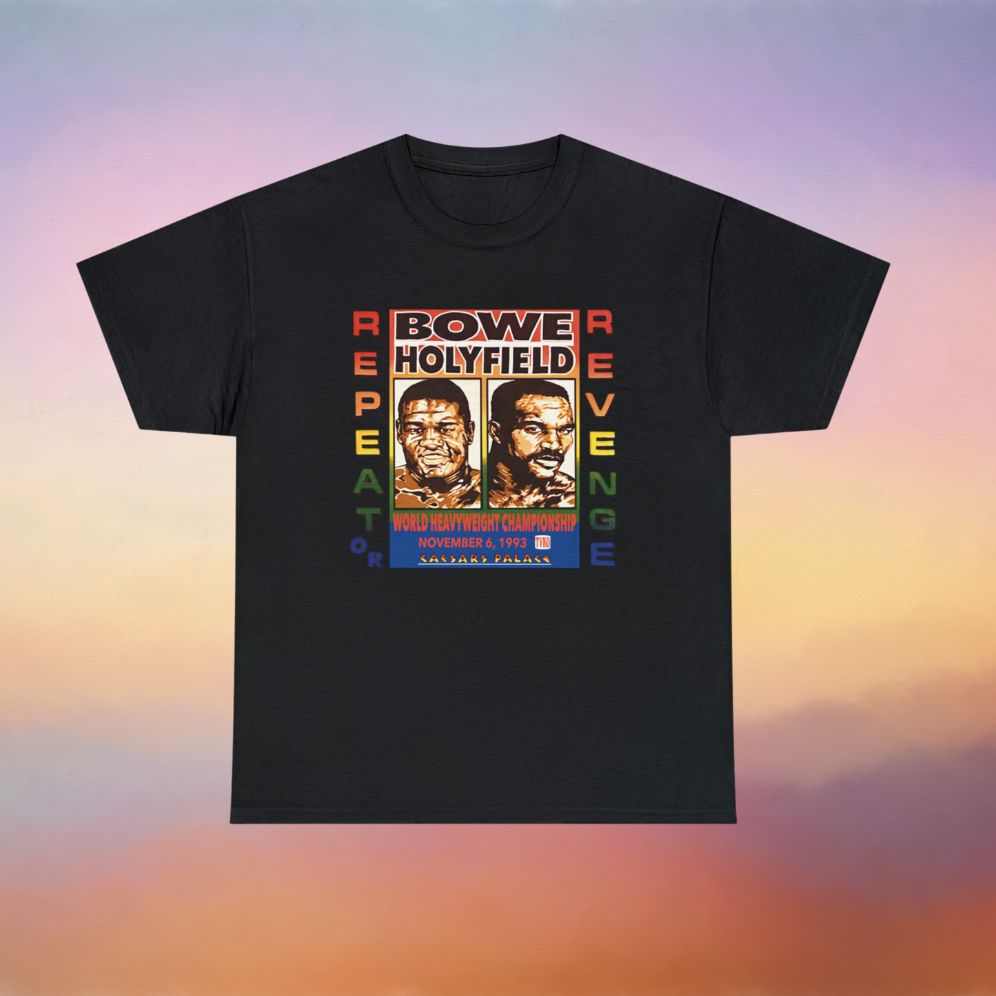 T-shirt Bowe contre Holyfield Caesar's Palace