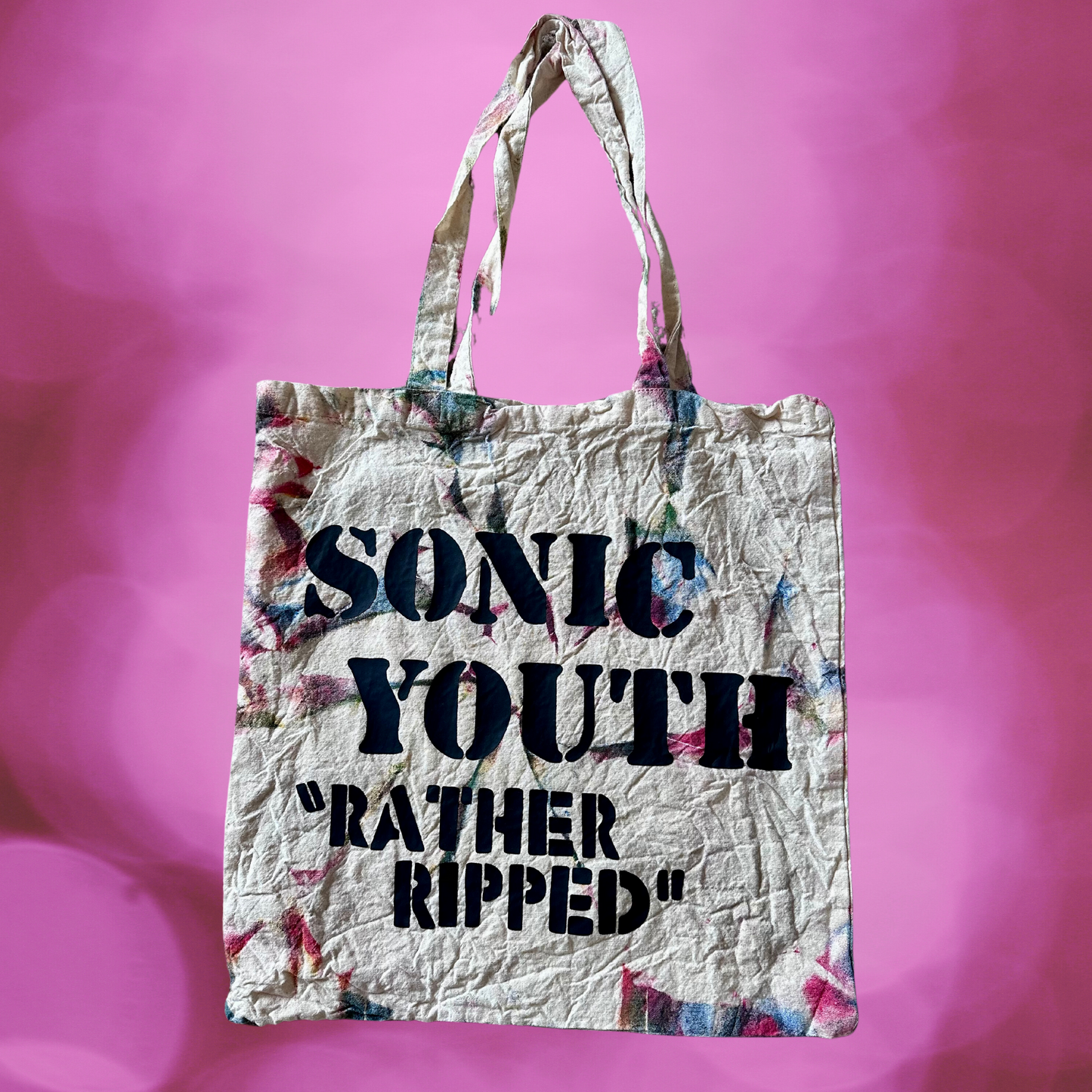 Sonic Youth Tote tie-dye