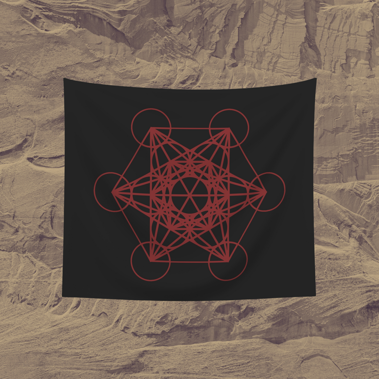 Metatron's Cube Tapestry