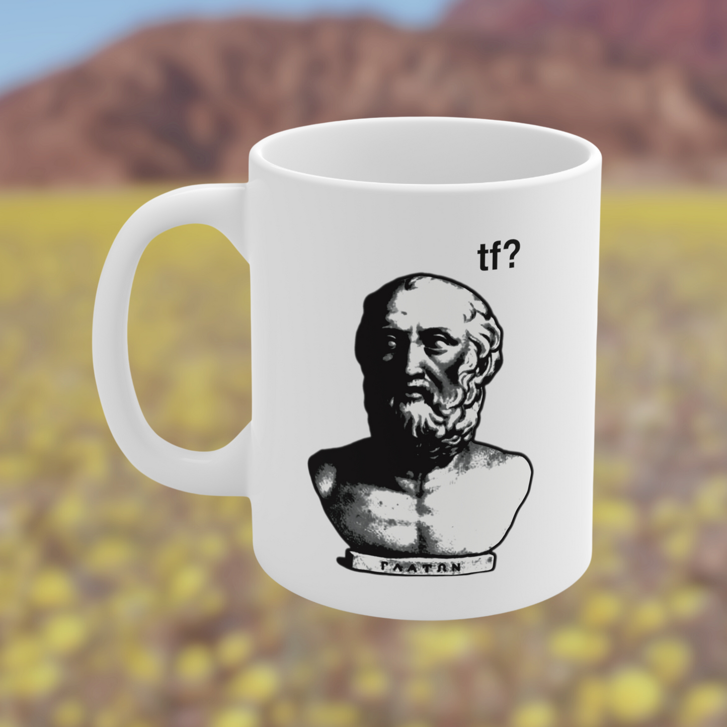 Plato tf? Mug