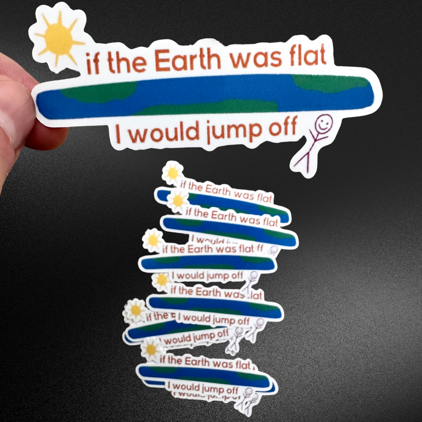 Flat Earth Sticker